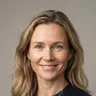 Portræt af Mette Lund, redaktør hos Hvidovre Bogtryk